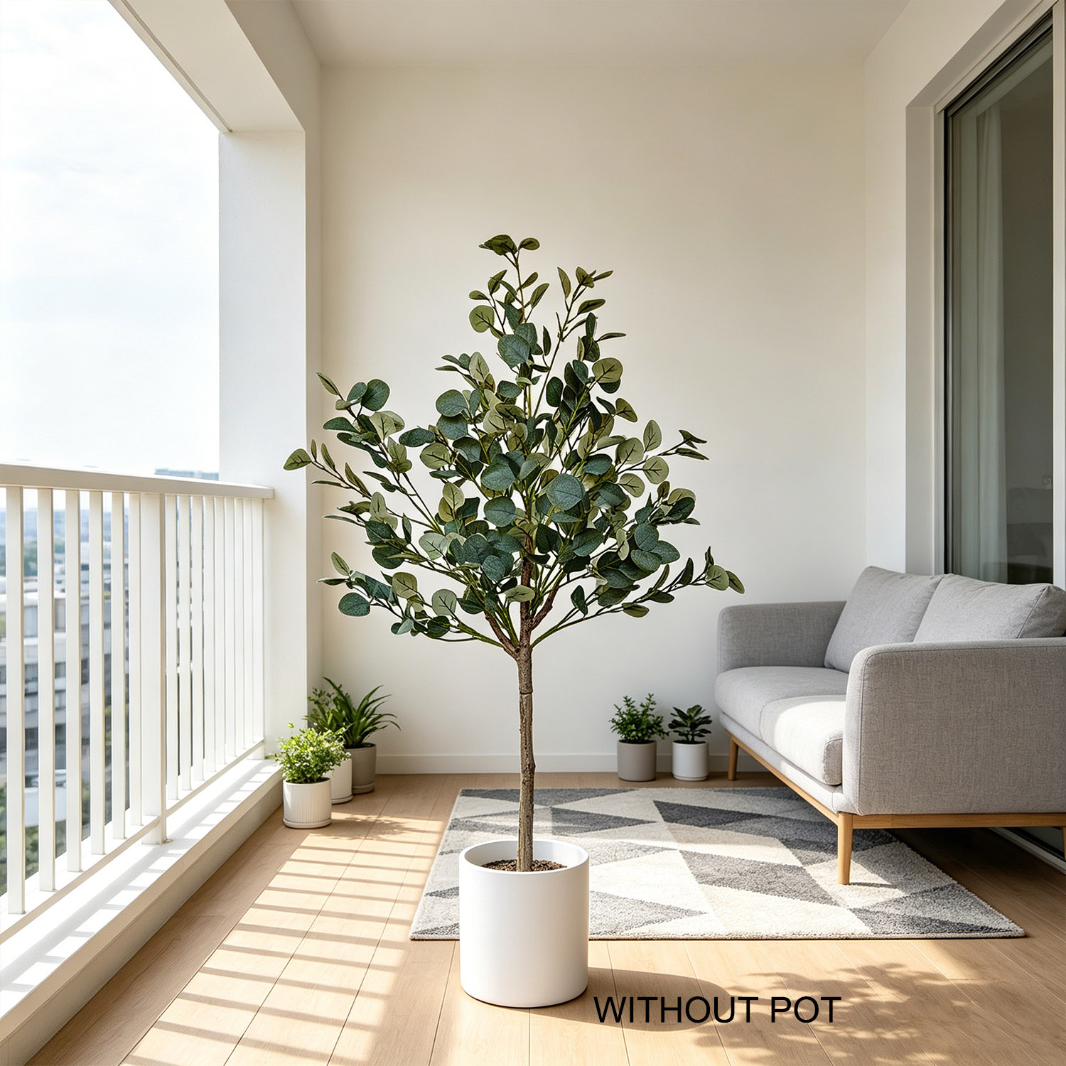 Ficus Lyrata Tree - 140cm Yapay Okaliptüs Bitkisi UV Dayanımlı